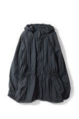 Nylon Gather Blouson - INDIGO (12610203)