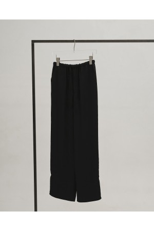 Satin Easy Pants - BLACK (12610704)