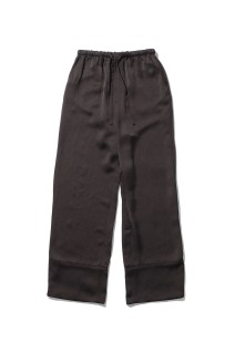 Satin Easy Pants - DARK BROWN (12610704)