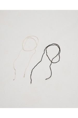 Silk Cord Choker - BLACK (12610903)