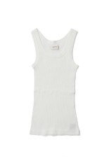Useful Seamless Rib Tanktop - WHITE (12610621)