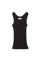 Useful Seamless Rib Tanktop - DARK BROWN (12610621)