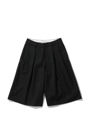 Twill Bermuda Pants - BLACK (12610713)