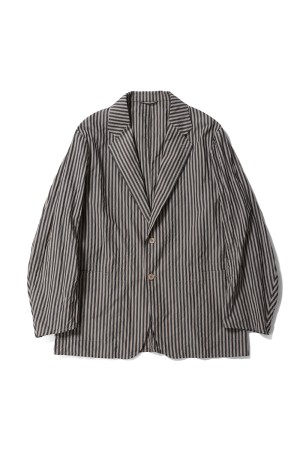 Bumpy Stripe Take Easy Jacket / INK BLACK / ALMOND (KS26SJK28)