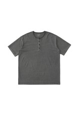French Henry Neck Garment Tee / CHARCOAL (AOFSTS001)