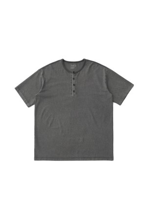 French Henry Neck Garment Tee / CHARCOAL (AOFSTS001)