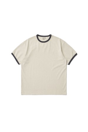 Homeboy Garment Ringer Tee / LIGHT SAND (AOFSTS002)