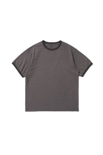 Homeboy Garment Ringer Tee / CHARCOAL BROWN (AOFSTS002)