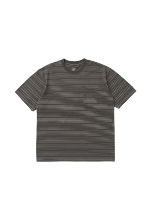 Ordinary Multi Stripe Pocket TEE / MILD BROWN (AOFSTS016)