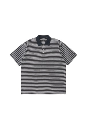 Brief Stripe Short Sleeve TEE / NAVY (AOFSTS017)