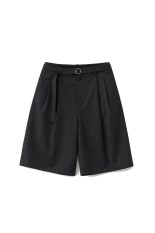 Hemingway Stripe Bermuda Pants / BLACK (AOGSPT013)