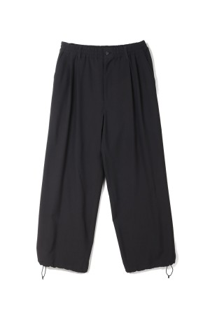 Wool Washer Tropical 2pleated Easy Trousers - CARBON (YK26SS01173P)