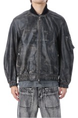 Sheep Leather MA-1 - DARK BLACK (11252211203)