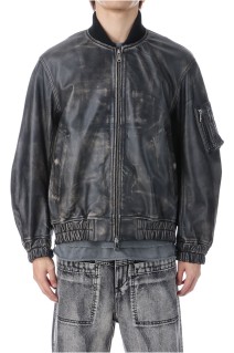 Sheep Leather MA-1 - DARK BLACK (11252211203)