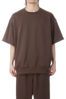 TECH SWEAT CREW S/S - BROWN GRAY (BE-51026)