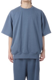 TECH SWEAT CREW S/S - SMOKE BLUE (BE-51026)