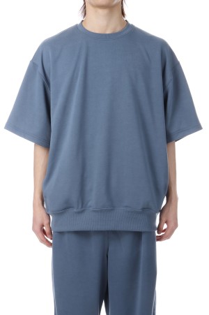 TECH SWEAT CREW S/S - SMOKE BLUE (BE-51026)