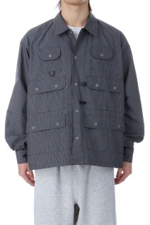 TECH MULTI FISHING POCKET SHIRT L/S - BLACK (BE-85026)