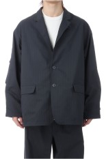 TECH LOOSE 2B JACKET HERRINGBONE - CHARCOAL (BJ-51026)