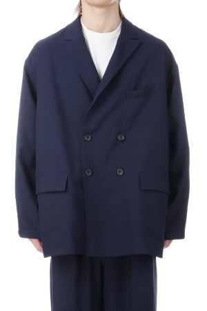 TECH DOUBLE-BREASTED JACKET - NAVY (BJ-52026)