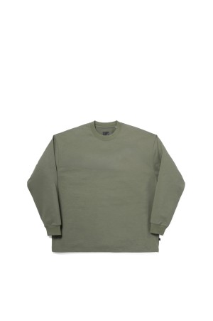 TECH DRAWSTRING L/S TEE - SAGE (BE-34026)