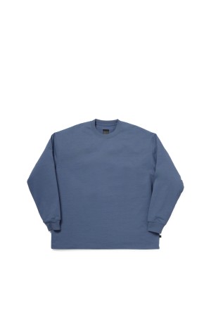 TECH DRAWSTRING L/S TEE - SMOKE BLUE (BE-34026)