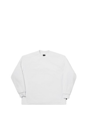 TECH DRAWSTRING L/S TEE - WHITE (BE-34026)