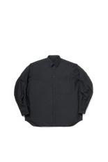 TECH REGULAR COLLAR SHIRT L/S SOLID - INK BLACK (BE-81026)