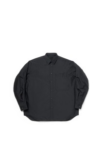 TECH REGULAR COLLAR SHIRT L/S SOLID - INK BLACK (BE-81026)