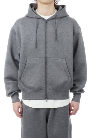 TECH SCUBA KNIT FULLZIP PARKA - CHARCOAL (BE-41026)