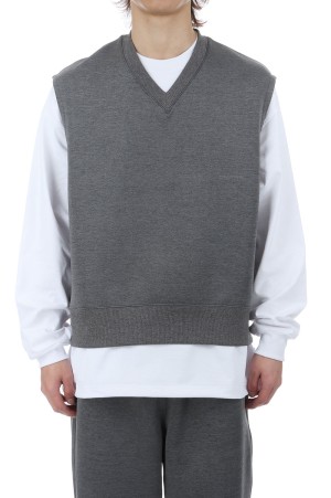 TECH SCUBA KNIT VEST - CHARCOAL (BE-42026)