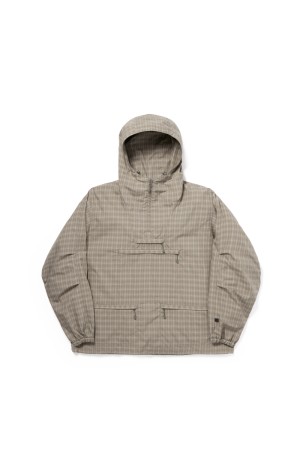 TECH ANORAK JACKET SUMMER PLAID - SAGE GRAY (BJ-70026)