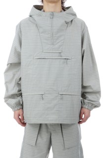 TECH ANORAK JACKET SUMMER PLAID - LT.GRAY (BJ-70026)