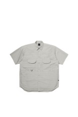 TECH FISHING SHIRT S/S SUMMER PLAID - LT.GRAY (BE-70026)
