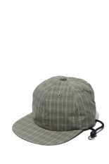 TECH 6PANEL CAP SUMMER PLAID - SAGE GRAY (BC-70026)