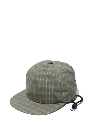 TECH 6PANEL CAP SUMMER PLAID - SAGE GRAY (BC-70026)