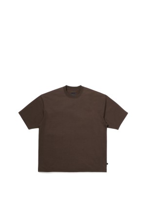 TECH DRAWSTRING S/S TEE - D.BROWN (BE-35026)