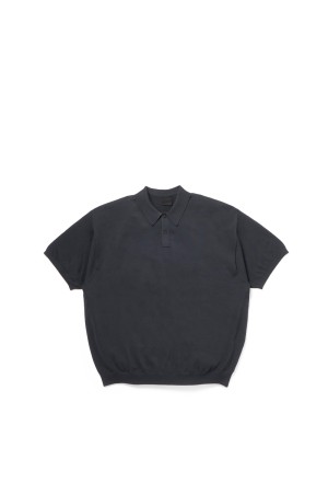 TECH KNIT POLO S/S - INK BLACK (BE-43026)