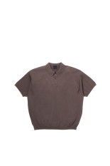 TECH KNIT POLO S/S - BROWN GRAY (BE-43026)
