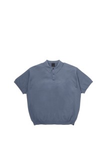 TECH KNIT POLO S/S - SMOKE BLUE (BE-43026)