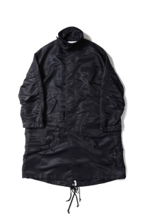 Nylon Twill 3D Embroidery Mods Coat- BLACK (MM26SS-CO053)