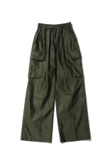 Cotton High Waisted Cargo Trousers - KHAKI (MM26SS-PT055)