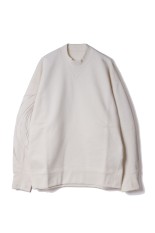 Floral Embroidery Oversized Sweat Top - ECRU (MM26SS-JS084)