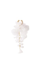 Floral Motif Short Earring - WHITE (MM26SS-AC308)