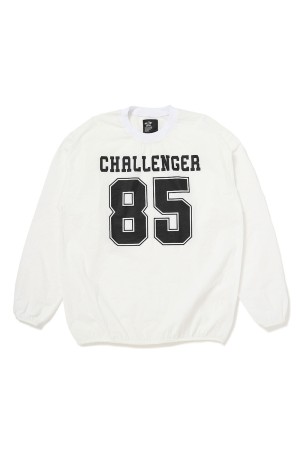 L/S NUMBERS WIND CREW / WHITE (CLG-CS 026-001)