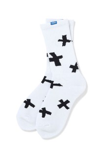 CROSS SOCKS / WHITE (CLG-AC 026-009)