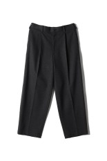 SIDOGRAS Melange Ponte Wide Tapered Slacks - GRAY (GM254-40051)