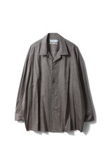 SIDOGRAS Cotton Herringbone Flannel Sleeping Shirt - BEIGE (GM254-50044)