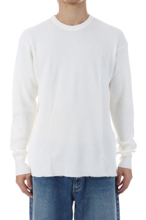 THERMAL KING WAFFLE CREW NECK L/S - OFF (#52017)