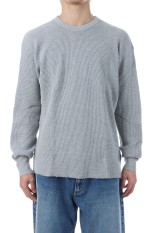 THERMAL KING WAFFLE CREW NECK L/S - HEATHE GRAY (#52017)
